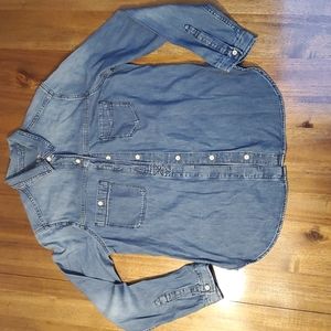 Jean button down shirt